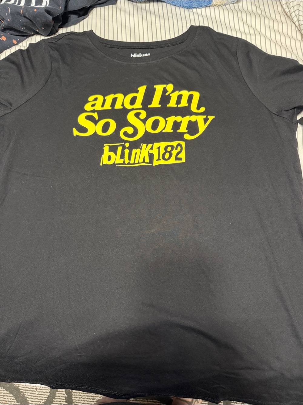 Torrid size 1 - BLINK 182 “and I'm So Sorry"  Black Graphic Tee